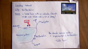 旅客想寄感谢信给冰岛民宿主，没地址干脆画地图..