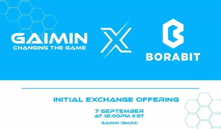 Gaimin.io 将在韩国交易所 Borabit 进行首次 IEO。