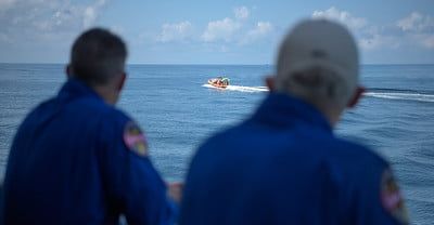 nasa spacex crew splashdown