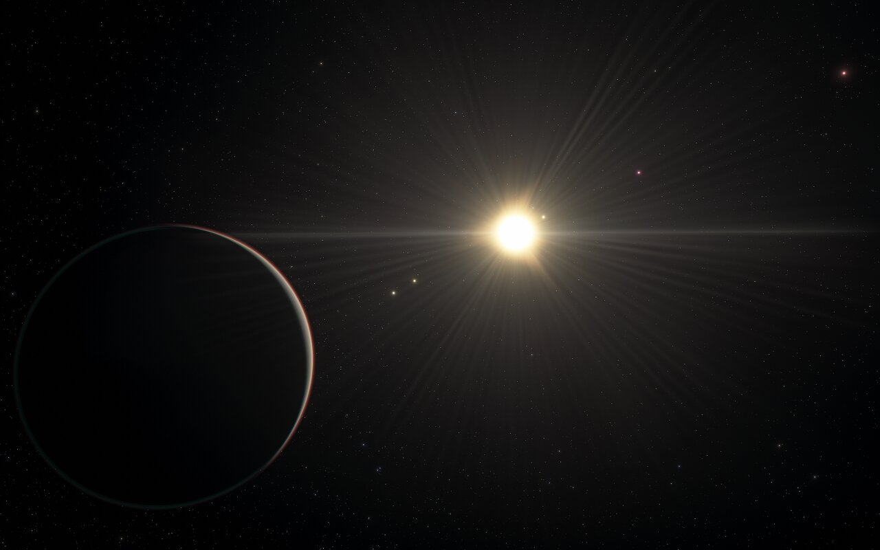 アーティストによる Toi 178 惑星系の眺め